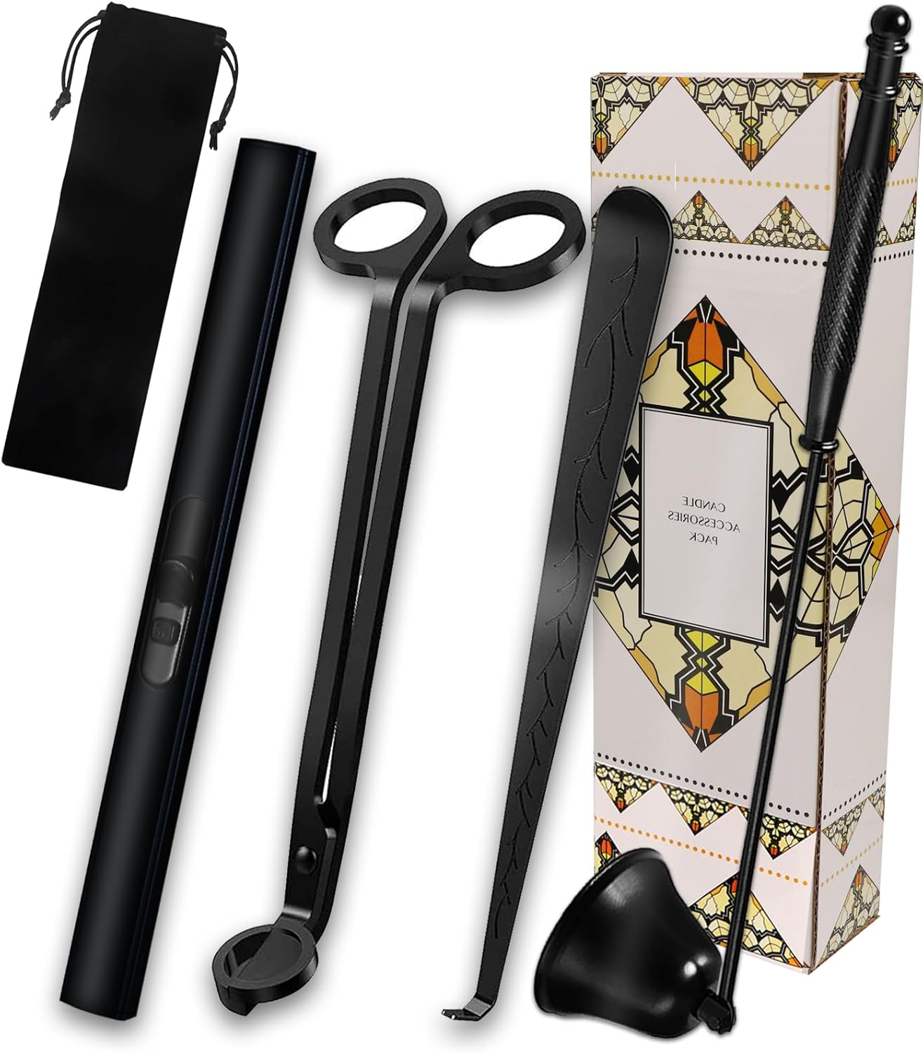 4 IN 1 Candle Accessory Set, USB Rechargeable Lighter, Candle Wick