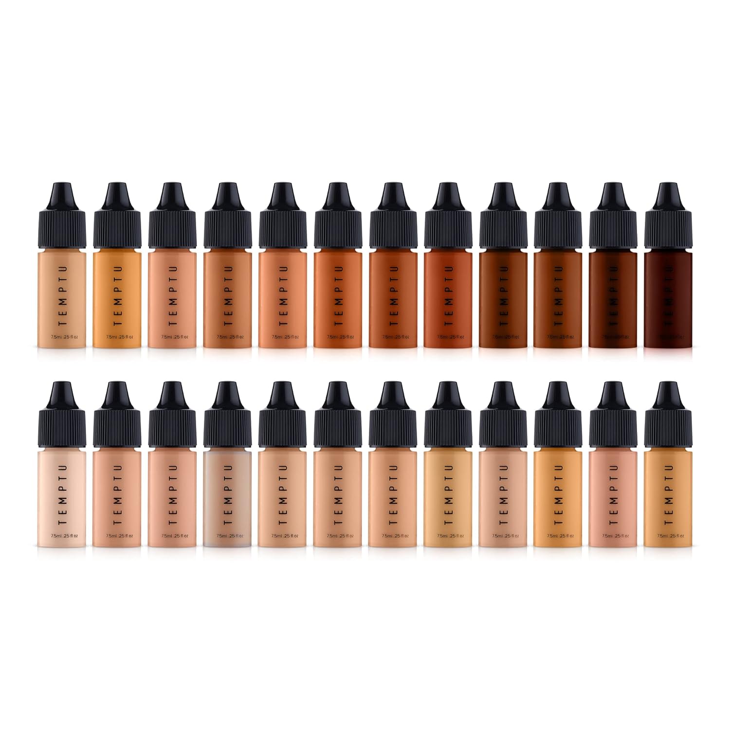 TEMPTU Perfect Canvas Airbrush Foundation: Anti-Aging, Long-Wear Makeup, Buildable Coverage For Hydrated And Healthy Skin Semi Matte, Natural Finish 24 Shades
