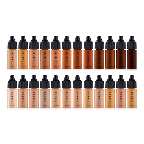Miniatura 7 de TEMPTU Perfect Canvas Airbrush Foundation maquillaje antienvejecimiento, de larga duración, cobertura construible para una piel hidratada y sana