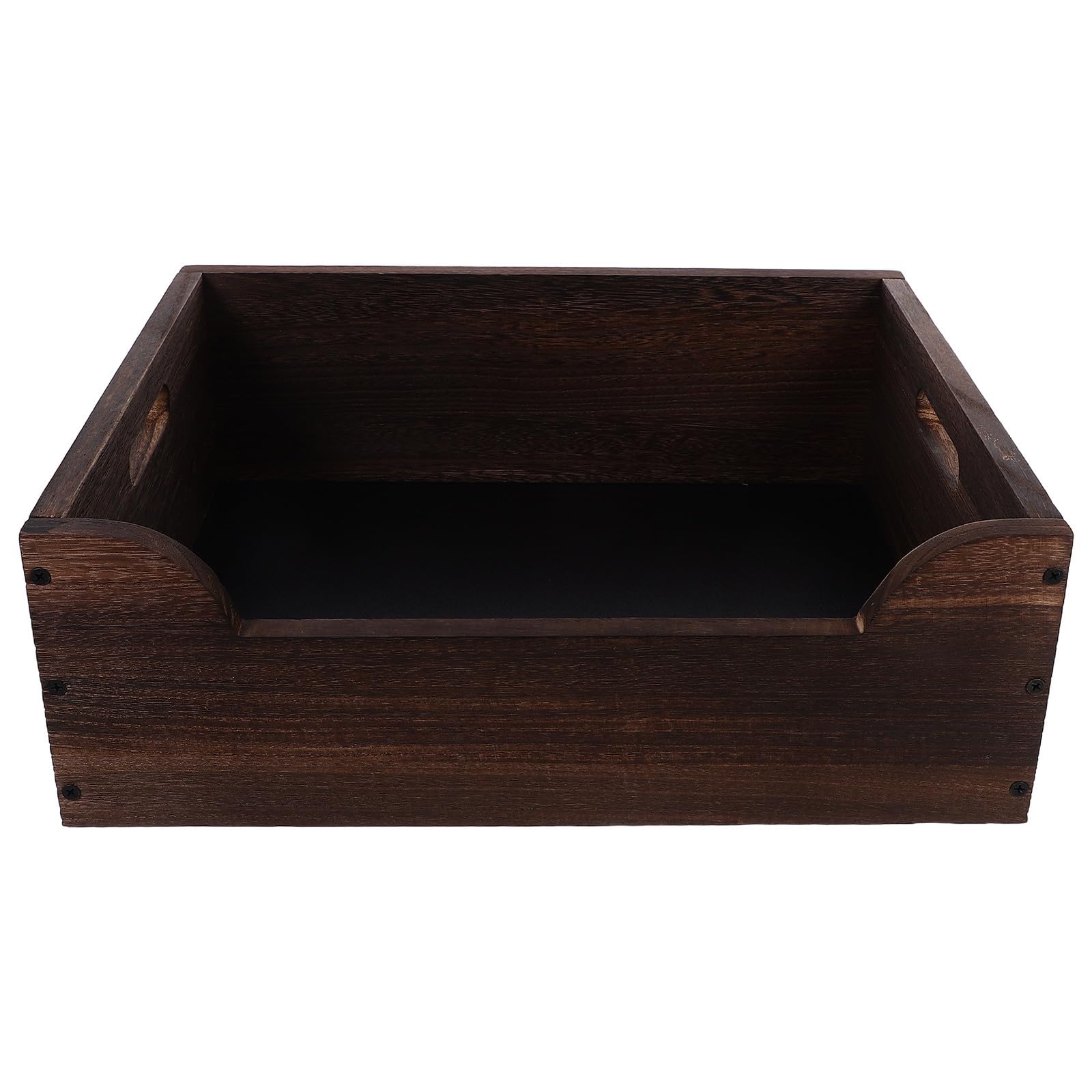 Abaodam Große Katzentoilette mit Natürlichem Design und Erhöhten Seiten Geräumig für Wohnungskatzen und Kätzchen Offene Katzenstreu Kasten für Innenbereich 45 X 32 X 15,6cm