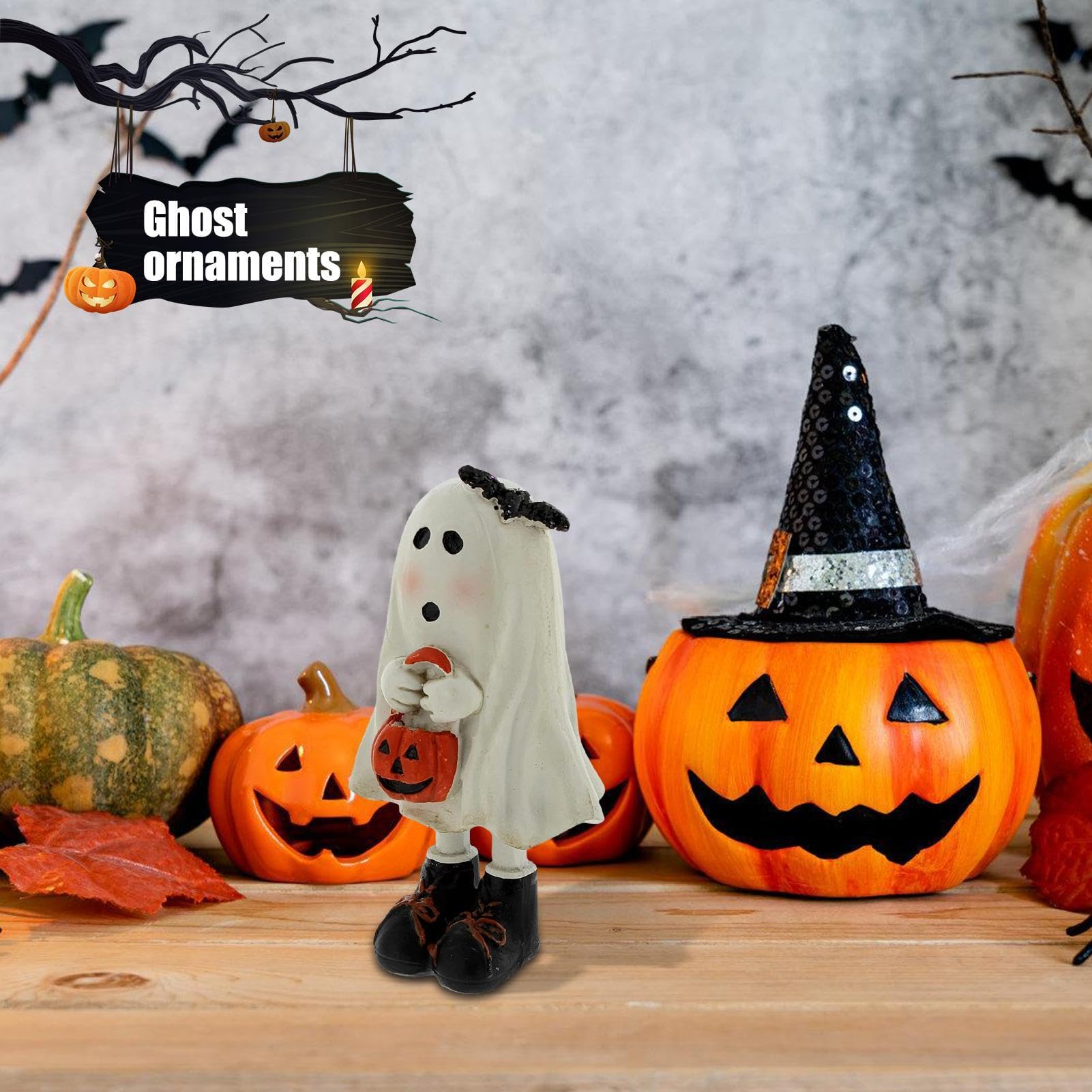 Amazon.co.jp: プレミアムハロウィンゴーストフィギュア |怖い家の装飾