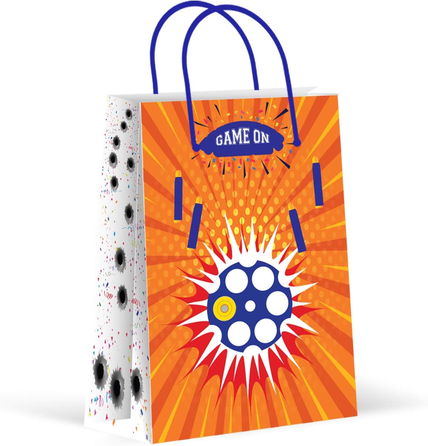 LARZNCelebrate With an Impression Premium Dart War Party Bags, Party Favor Bags, New, Treat Bags, Gift Bags, Goody Bags, Party Favors, Party Supplies, Decorations, 12 Pack