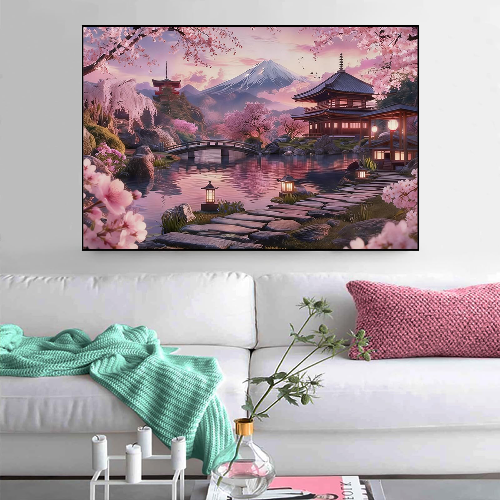 VTRXEG Japanische Samurai Bilder, Japanische Samurai Porträt Poster,Modern Wandbilder Dekorative Poster Kunstdrucke, Für Wohnzimmer Schlafzimmer Kein Rahmen (B, 60x90cm)