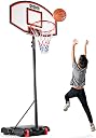 Play22 Kids Adjustable Basketball Hoop Height 5-7 FT - Portable Basketball Goals for Kids Teenagers Youth and Adults with Stand & Backboard Wheels Fillable Base - Great Indoor Outdoor Play