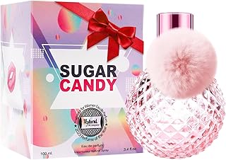 Hybrid & Company Sugar Candy Eau De Parfum Natural Spray Fresh Floral Scent, 3.4 Fl Oz