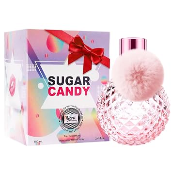 Hybrid & Company Sugar Candy Eau De Parfum Natural Spray Fresh Floral Scent, 3.4 Fl Oz