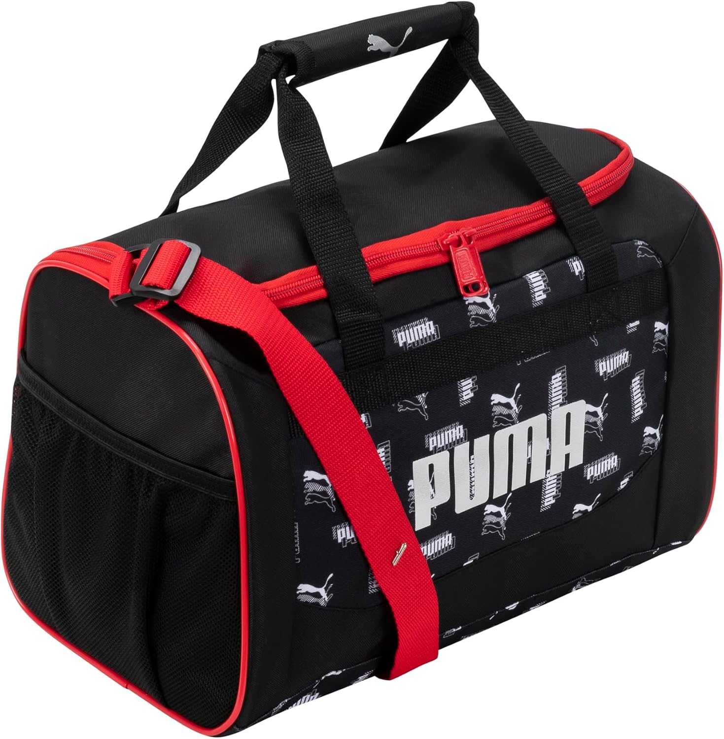 PUMA Evercat Transformation 14" Junior Duffel Bag (Black/Red, One Size)