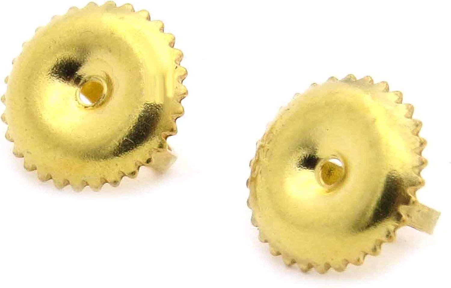 Dazzlingrock Collection Screw Back Earring Backings Only 2 Pcs Included (Diameter 4.65mm), 14K Solid Yellow Gold