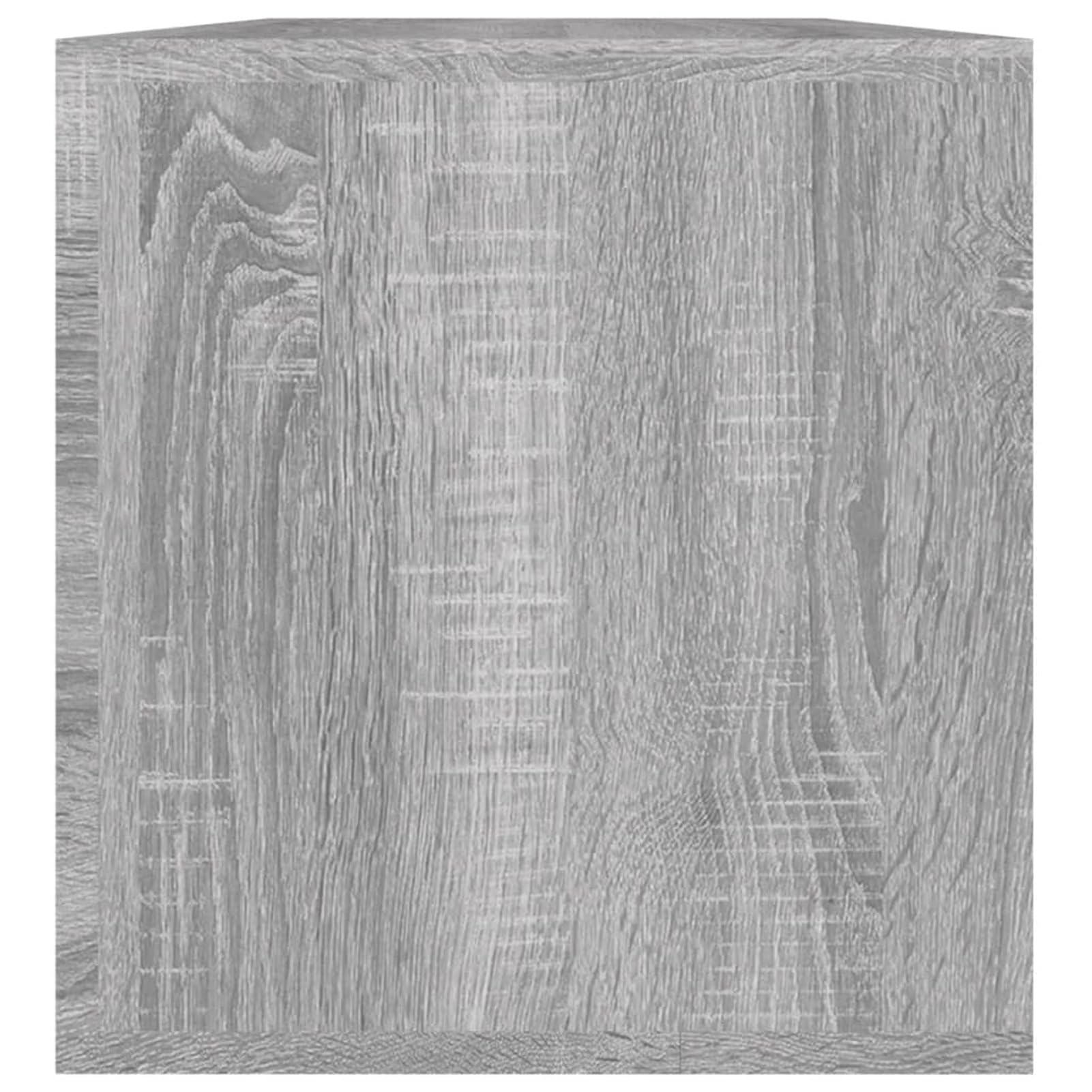 Rantry Contenitore Vinili Grigio Sonoma 71x34x36 cm Legno Multistrato, Cassapanche e Bauli per Esterni, Contenitore da Giardino, Porta Attrezzi da Giardino, Pouf da Esterno