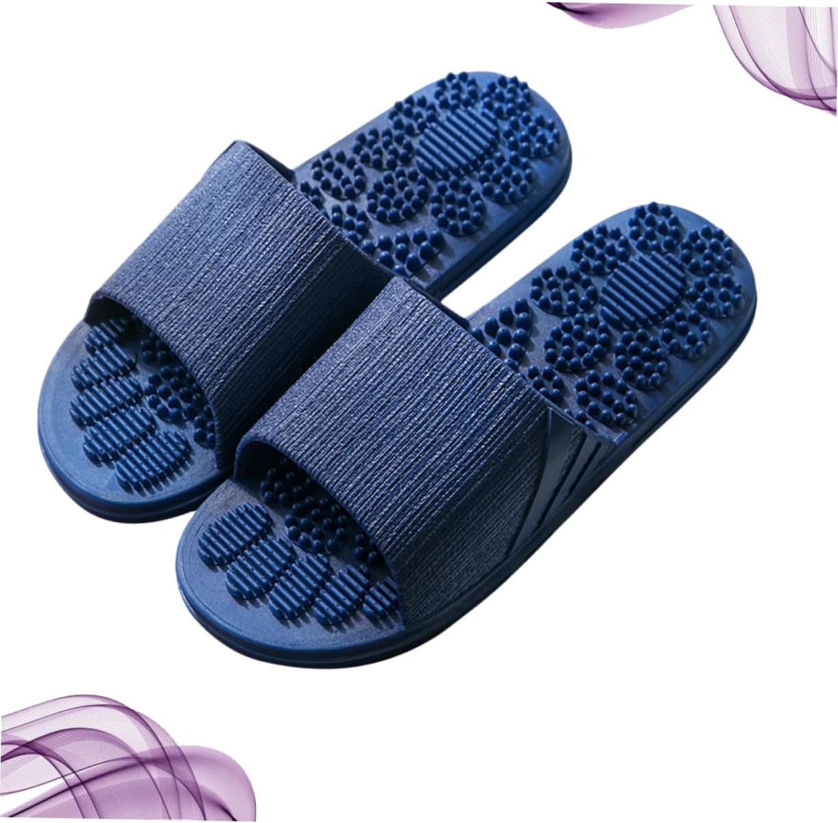 Men's Slippers Foot Massage Sandals Indoor Slippers for Home Hotel More (dark Size 42-43)