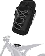 JFG RACING Motorcycle Frame Bag for EDirt Bike,Front Battery Cover Storage for Electric Dirt Bike Surron Light Bee/E Ride Pro/Talaria/Surron Ultra Bee/X160/X260-Black