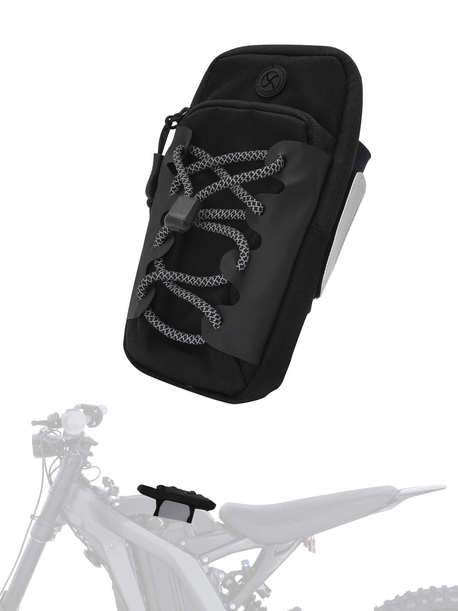 JFG RACING Frame Battery Bag for E Dirt Bike,Motorcycle Front Cover Storage for Electric Dirtbike Tutti Soleil 01/Surron Light Ultra Hyper Bee/E Ride Pro S SS SR/Talaria MX3 MX4 MX5 Ebike Accessories