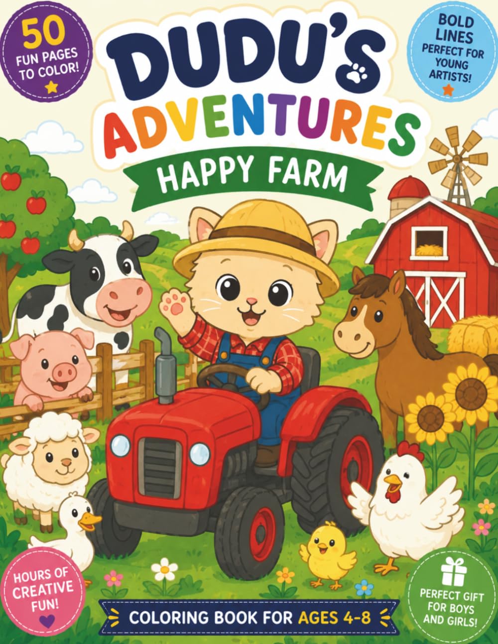 Dudu's Adventures - Coloring Book: Happy Farm