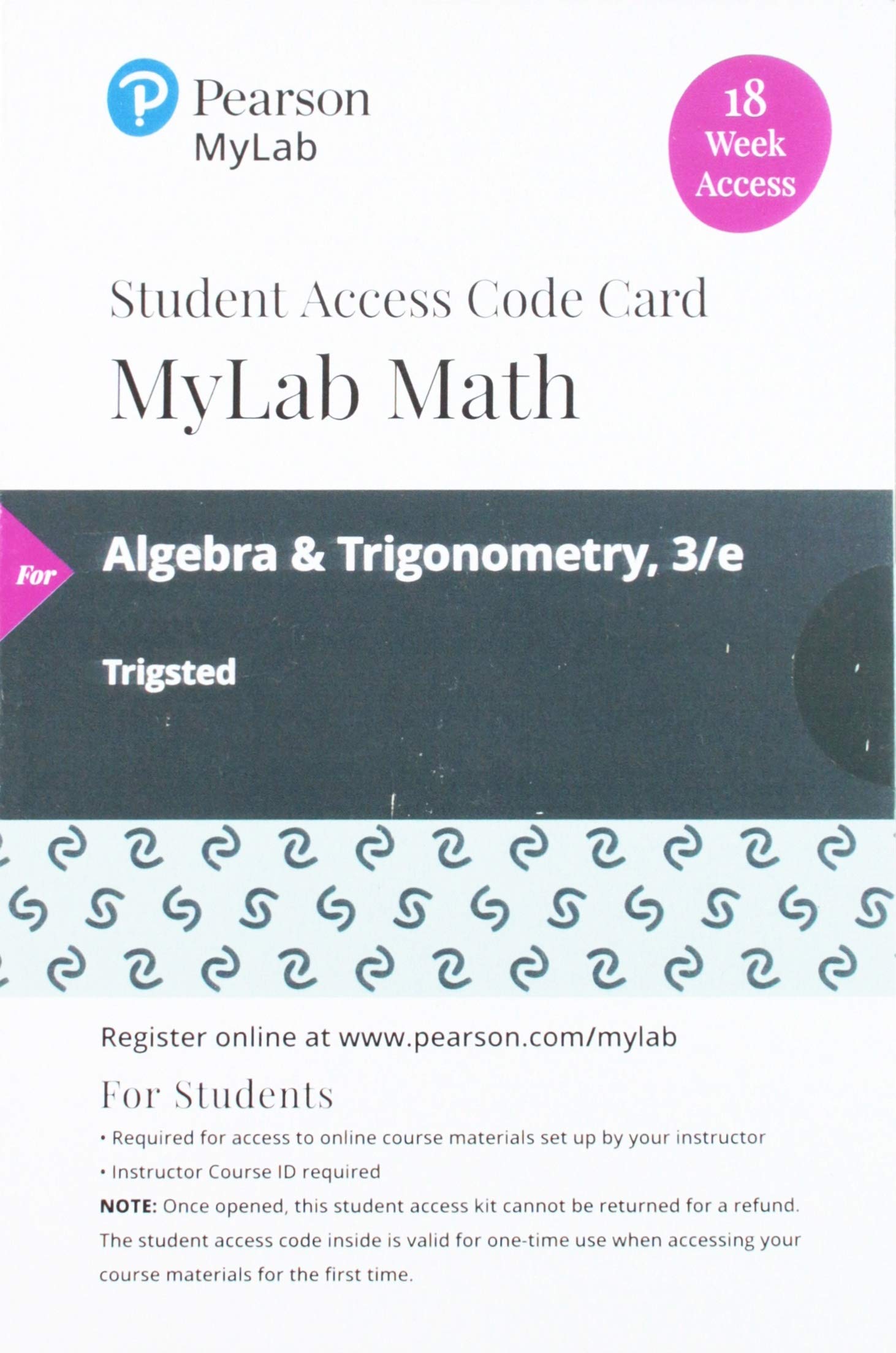 Algebra & Trigonometry -- MyLab Math with Pearson eText Access Code