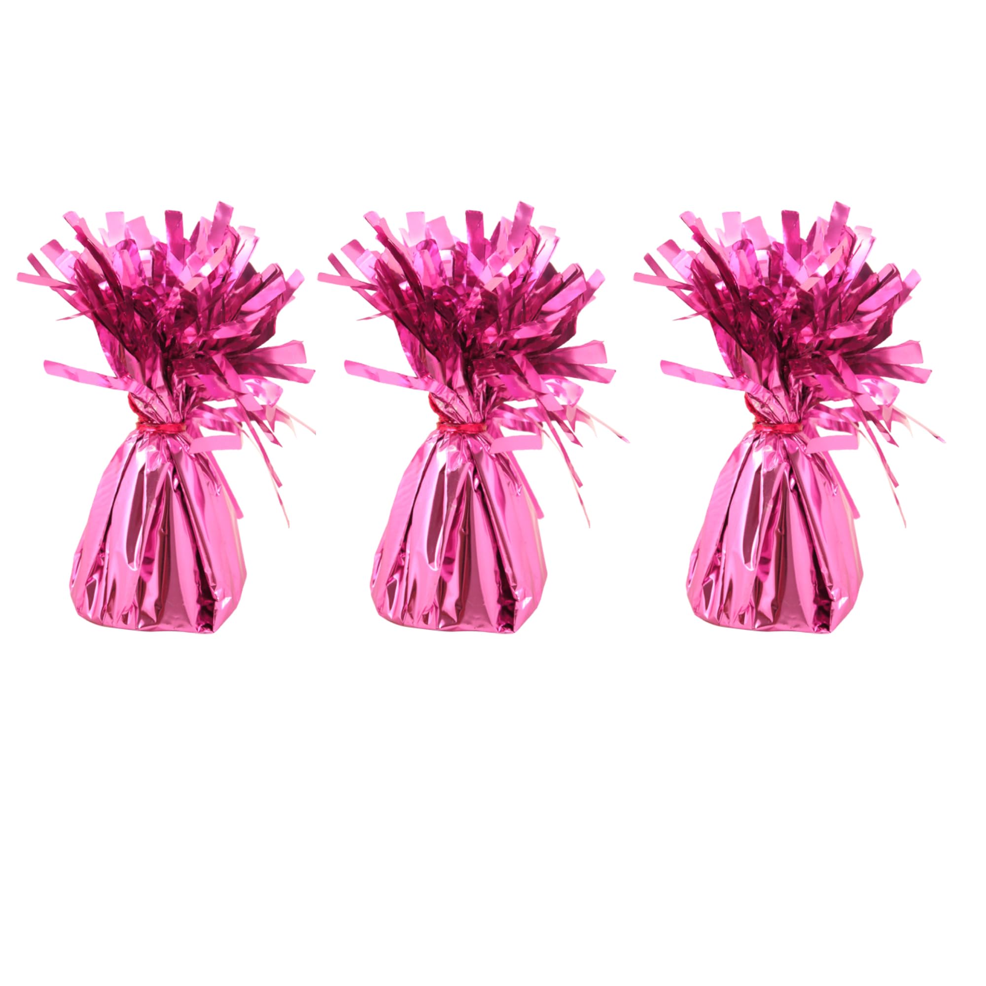Foil Balloon Weights for Helium Balloons | Metallic Foil Balloon Holder | Birthday Parties, Events & Wedding Celebrations Decoration Accessory (Baby Pink, Pack of 3) โ image 1