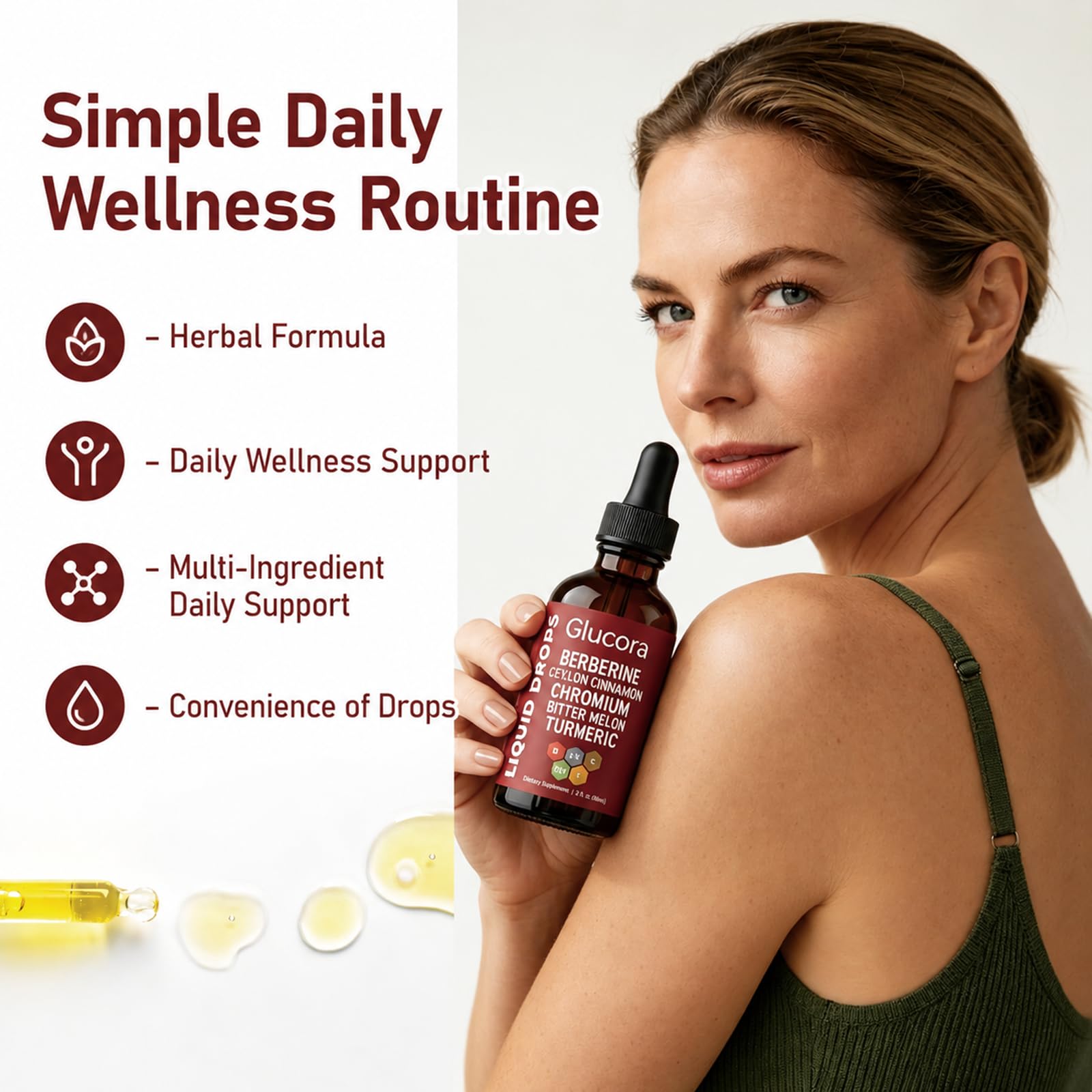 Glucora Berberina Liquida Drops, Glucora Berberine Gotas, 2 fl oz — Amazon image 3