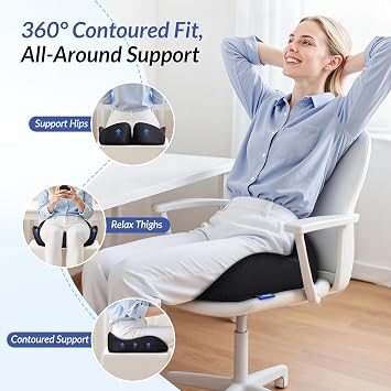ZIKEE Pioneering Gel Seat Cushion for Sitting Pain Relief & Cooling Comfort