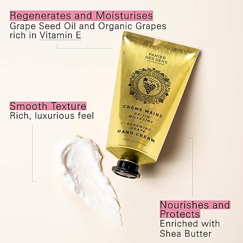 Miniatura 10 de Panier des Sens Crema de manos de lavanda para manos secas y agrietadas con aceite de oliva, fabricada en Francia, 97% natural, 2.6 onzas