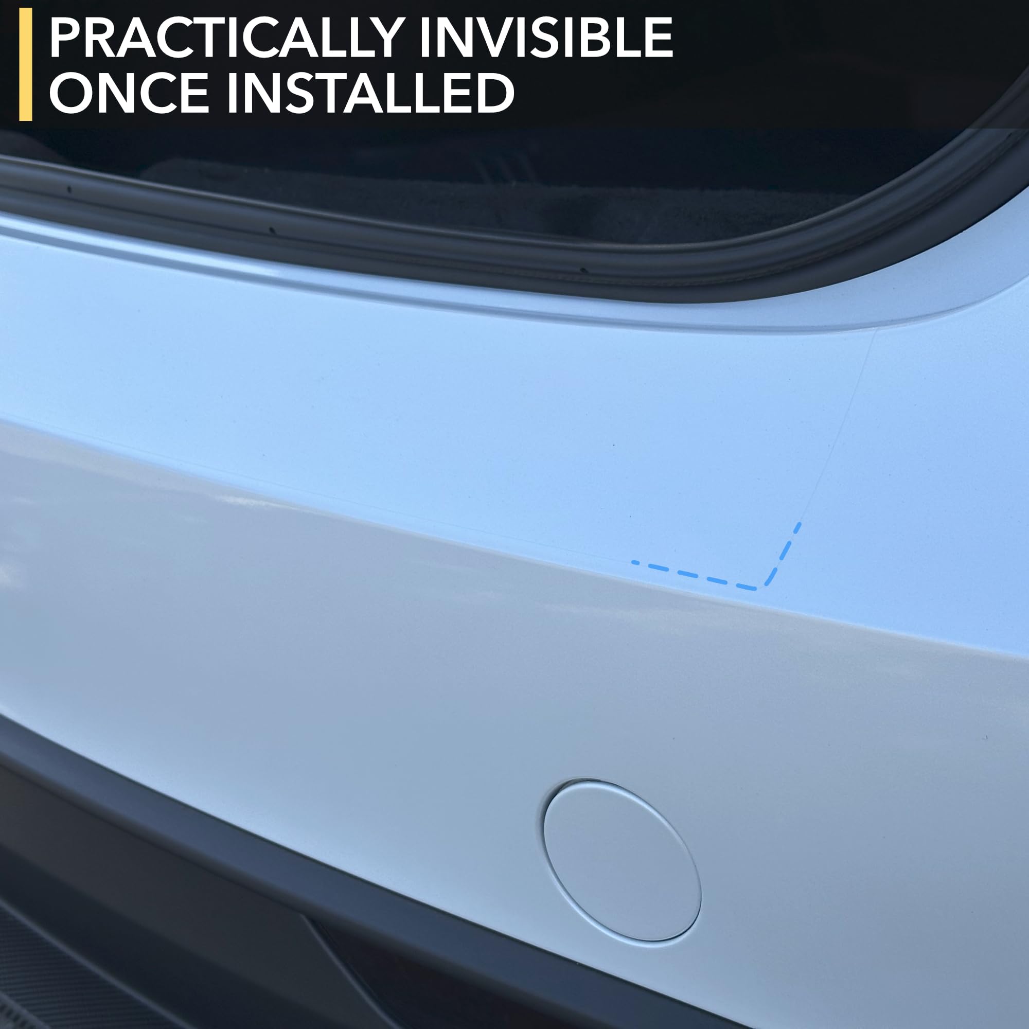 Trunk Rear Bumper 8mil PPF for Tesla Model 3 Highland 2024-2025 Clear Paint Protection Film Shield Guard, Self Healing No Fade Premium Cover