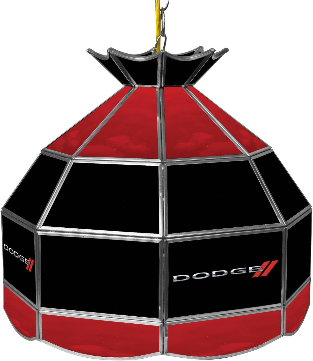 Trademark Gameroom Dodge Logo 16" Handmade Tiffany Style Lamp