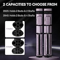 Vista 6 de Pool Cue Case, 2X2/2X4 Hard Pool Cue Case Pool Stick Carrying Case Billiard Pool Cue Stick Case for 2-Piece Cue Púrpura
