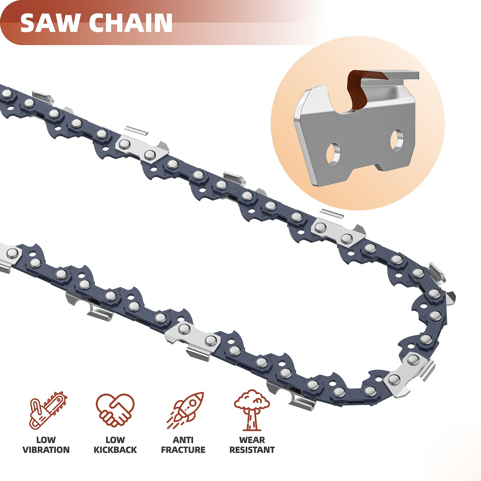 Amazon.com: 4 Pack 10 Inch Chainsaw Chain Compatible with Worx