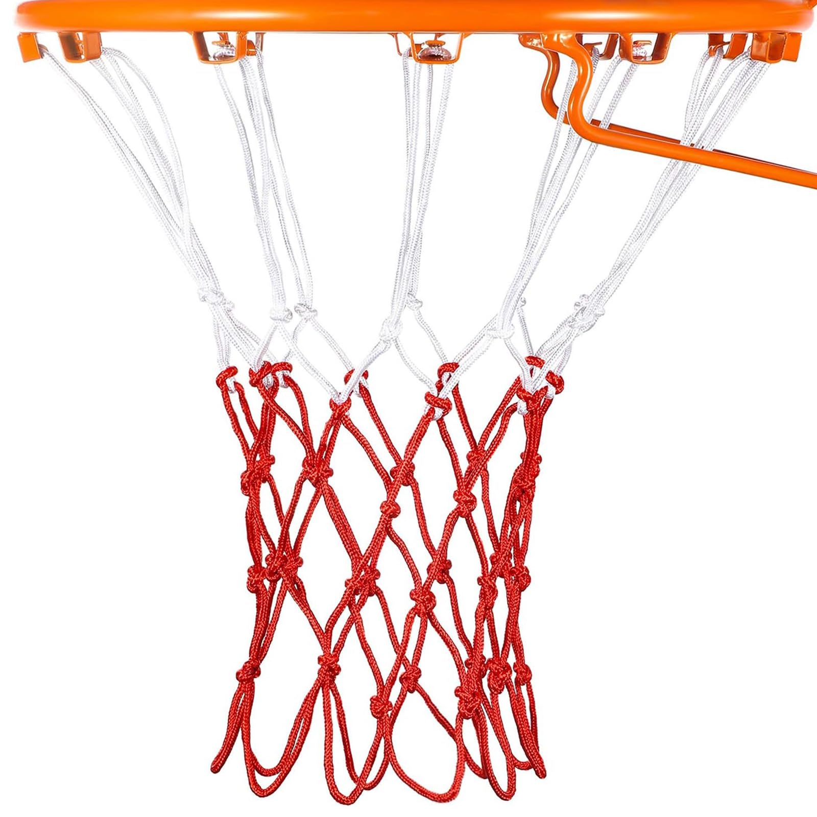 Upgraded 3X Bold Basketball Net, Heavy Duty Basketball Net Replacement, Professional Basketball Hoop Net for Indoor or Outdoor Rims, Suitable for Standard 12 Loops Basketball Hoop for All Weather