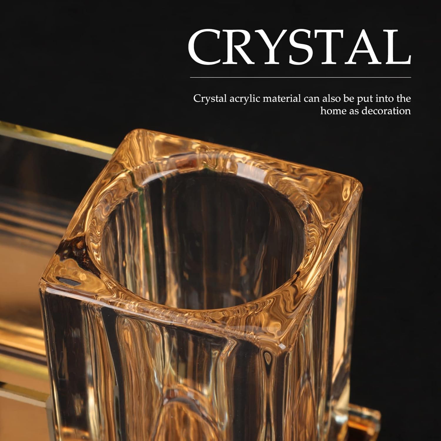 Crystal Stand Table Top Mic Stand Desk Mount for Storage Holder Cup Holder Office Home Use