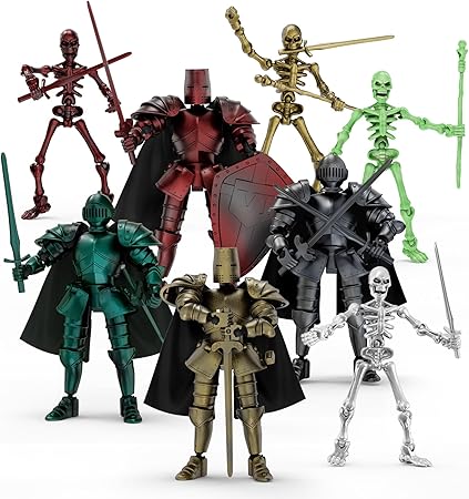Stjärna Kriget: KOTOR-remaken med Mad Head Games 7 71PcaIujjeL. AC SY450 8pcs 13 Action Figures Assembly Required,DIY Multi-Colored Titan 13 Action Figure Set with Medieval Knight Style,3D Printed Multi-Jointed Movable 13-Action T Figure for Kids & Adults