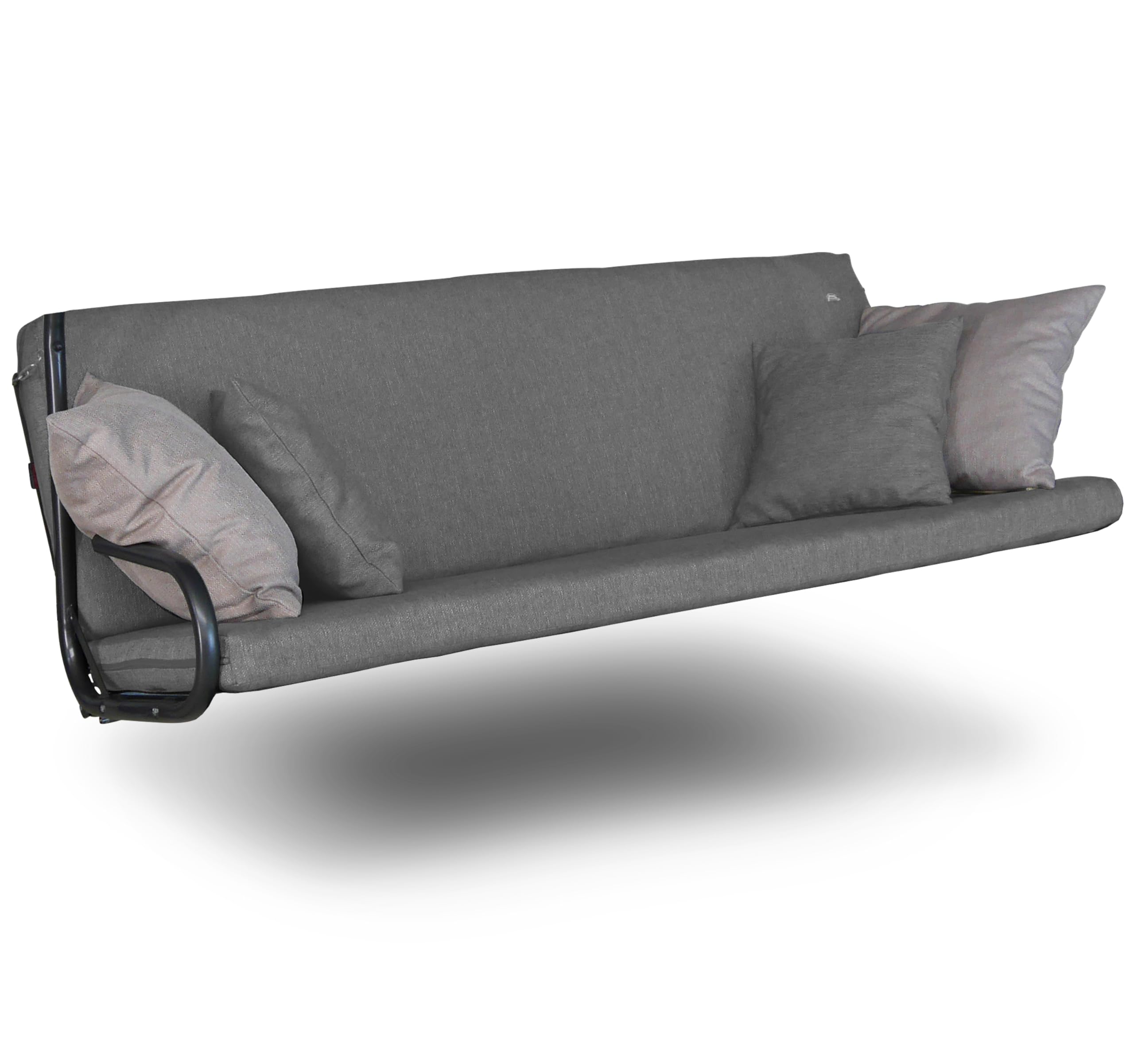 ANGERER Freizeitmöbel GmbH Hollywoodschaukel Auflage Drift Smart - passend für viele 3-Sitzer Hollywoodschaukeln - Schaukelauflage Made in Germany (Hellgrau)