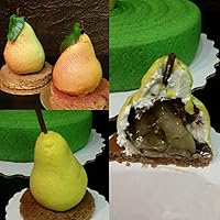 Vista 4 de Moldes de silicona en forma de pera, herramientas de decoración de pasteles, utensilios para hornear, mousse de postre francés, molde para hornear