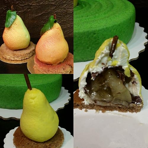 Miniatura 4 de Moldes de silicona en forma de pera, herramientas de decoración de pasteles, utensilios para hornear, mousse de postre francés, molde para hornear,