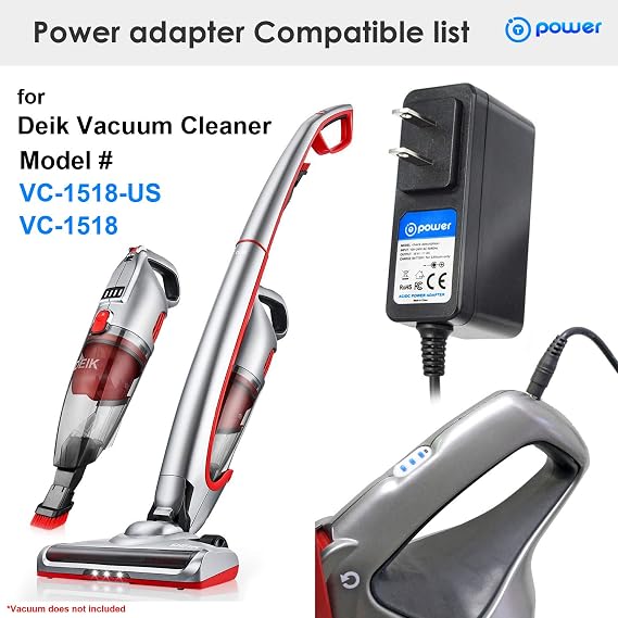 T POWER 26.5V Charger for Inse N6 N6S N5 N5S V70 & Deik ZB1516 VC-1518-US MT-1206 MT-1616 Cordless Vacuum Cleaner YLJXA-T260040 Ac Dc Adapter Class 2 Power Supply