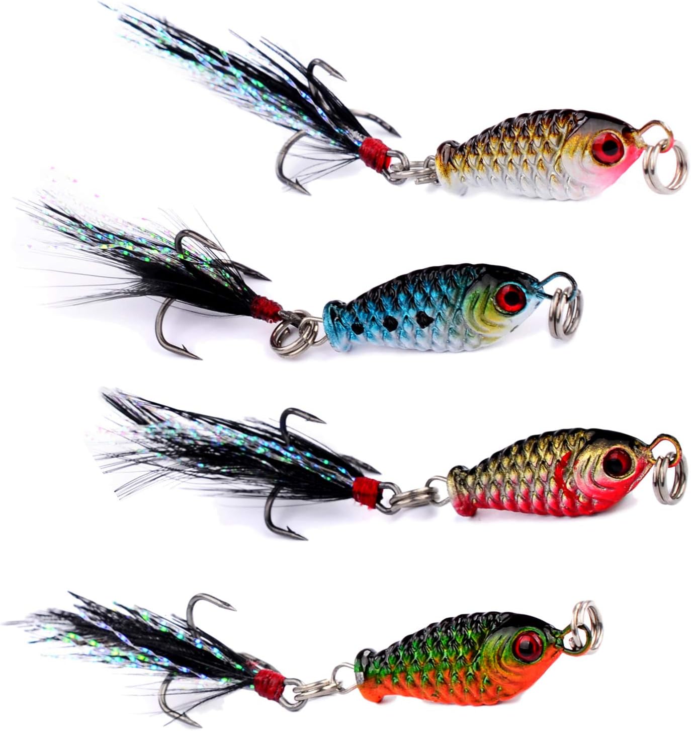 メバル ルアー 釣り メバリング ジグ 4色 8個 セット ハードルアー メタルジグ 約3cm 5 5g 新品本物