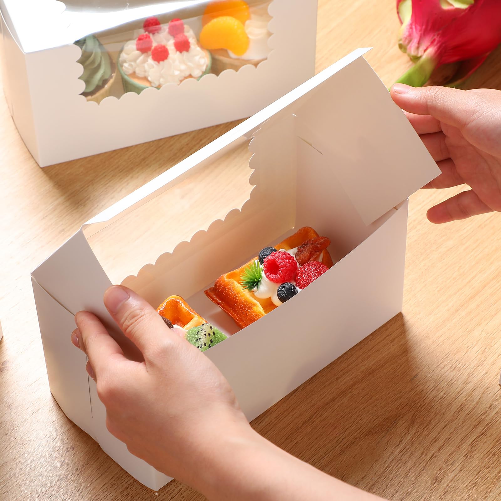 Bakery Boxes with Window - 60 Pack -5 Bakery Boxes with Window - 60 Pack -5