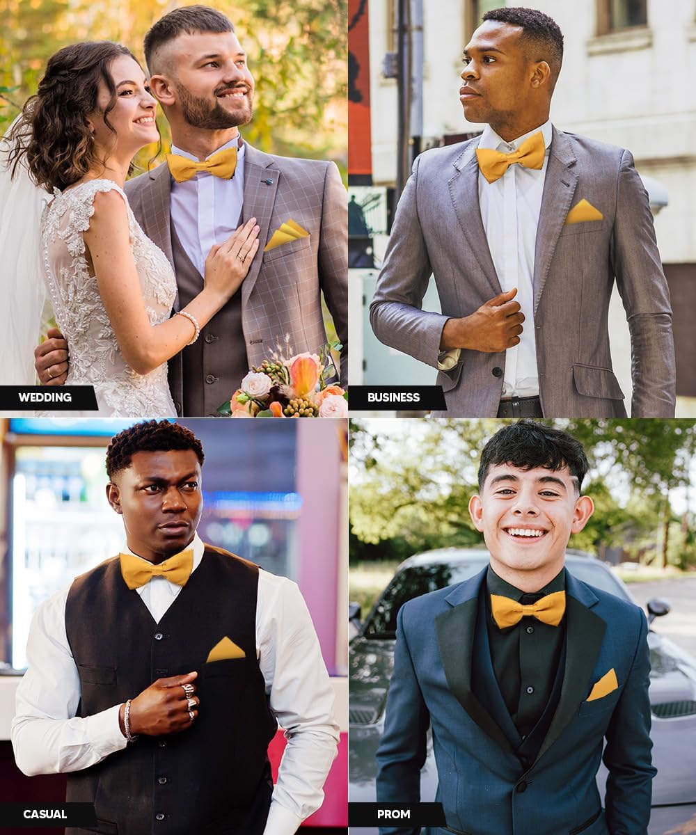 Classic Bow Tie & Pocket Square Set