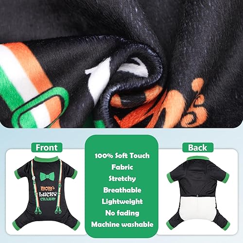 Miniatura 10 de CuteBone - Pijama de Navidad para perros pequeños, P136M