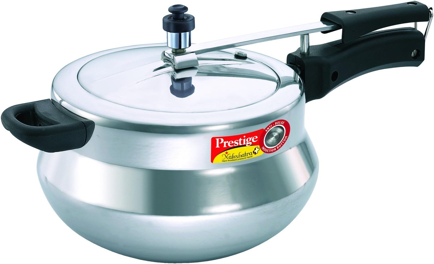 Prestige Nakshatra Plus Induction Base Aluminium Pressure Handi, 2 Litres