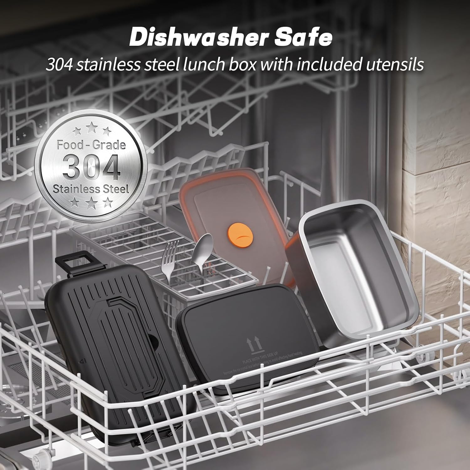 Heated Lunch Box, 6.3-Cup Cordless Electric Lunch Box for Adults, Battery Powered Food Warmer with Scheduled Heating Timer and Removable Ice Pack, Portable for Work, Office, and Outdoor (Black)