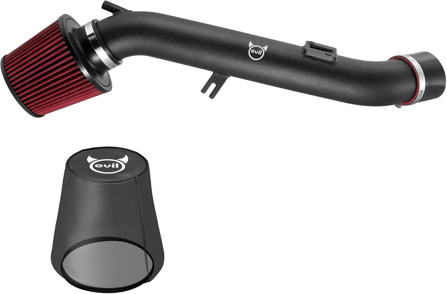 EVIL ENERGY Cold Air Intake Compatible for 2003-2005 Infiniti G35 3.5L, 2003-2005 Nissan 350Z 3.5L, Includes Heat Shield & Pre-Filter, Black