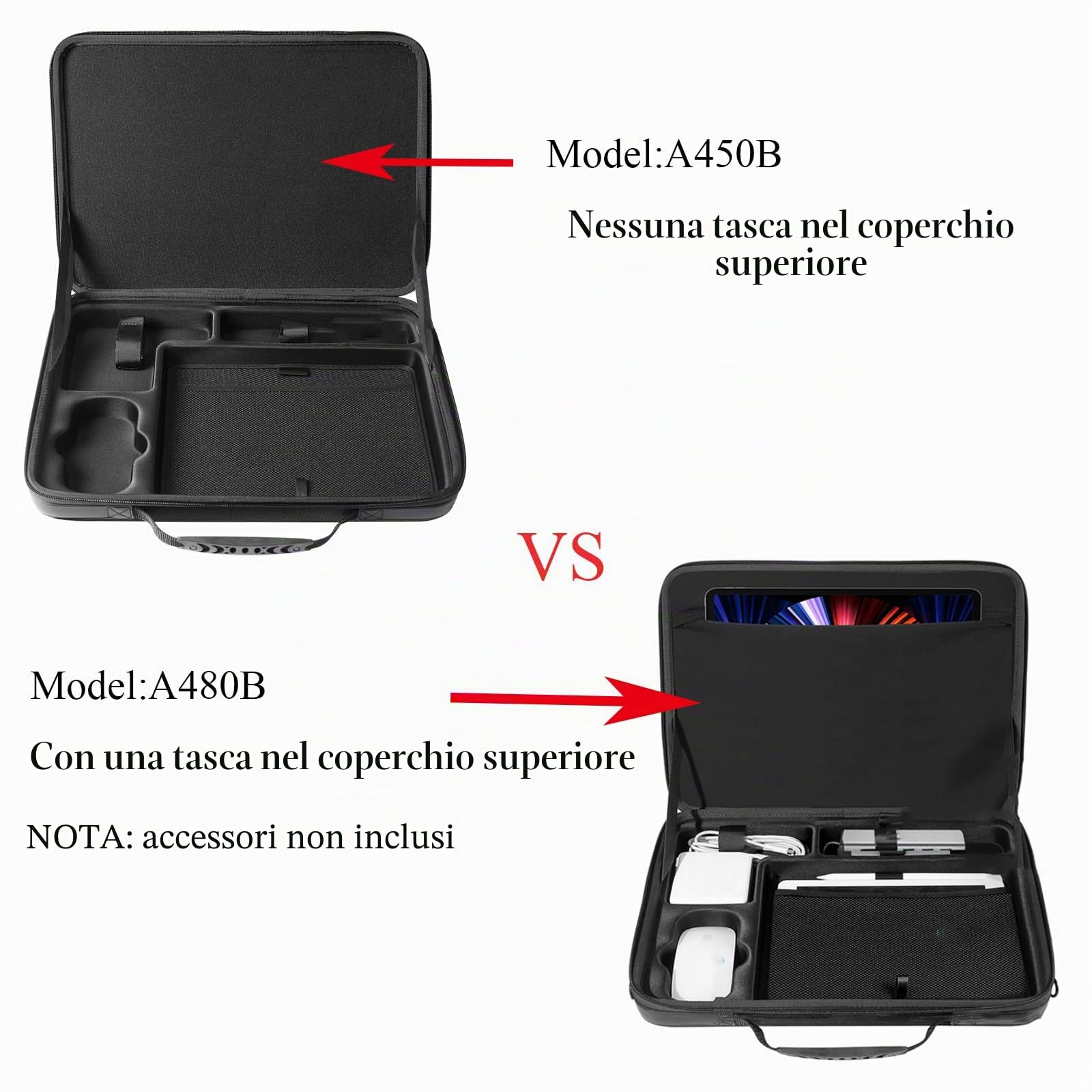 Smatree Borsa a Tracolla Valigetta da 15,6 pollici, Custodia Rigida per Laptop Compatibile con MacBook Pro 16 pollici 2021/2019 e 15,4 pollici, Custodia per Laptop con Scomparto per Accessori - Nera