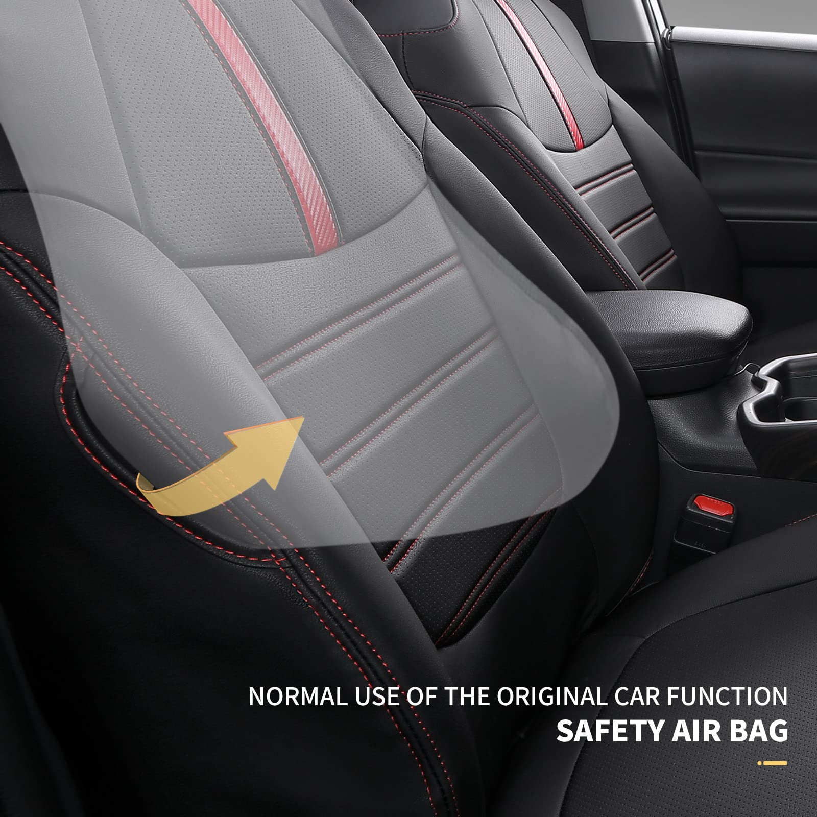 Buy PTYYDS Fit Toyota RAV4 Seat Covers Full Set PU Leather Seat Covers for Rav4 2019 2020 2021