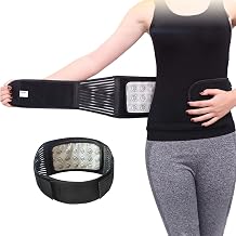 MAIBU Removable Self-heating Magnetic Therapy Support Brace Adjustable Pain Relief Back Waist Support Lumbar Brace Belt L