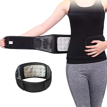 MAIBU Removable Magnetic Therapy Support Brace Adjustable Pain Relief Back Waist Support Lumbar Brace Belt XL