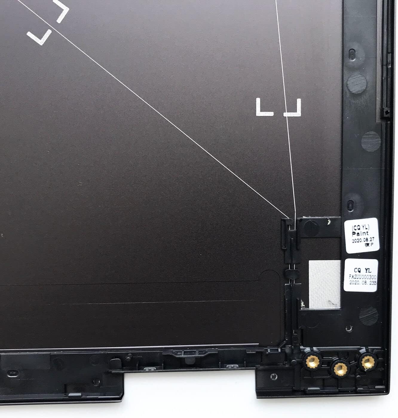 Replacement Laptop LCD Cover Back Rear Top Lid with Hinges for HP Envy X360 15-ED 15M-ED 15T-ED 0023DX L93203-001 L93204-001 (Black)