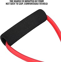 Vista 5 de Bandas de resistencia, banda de ejercicio de resistencia con asas cómodas, banda de resistencia para ejercicio corporal, banda de resistencia