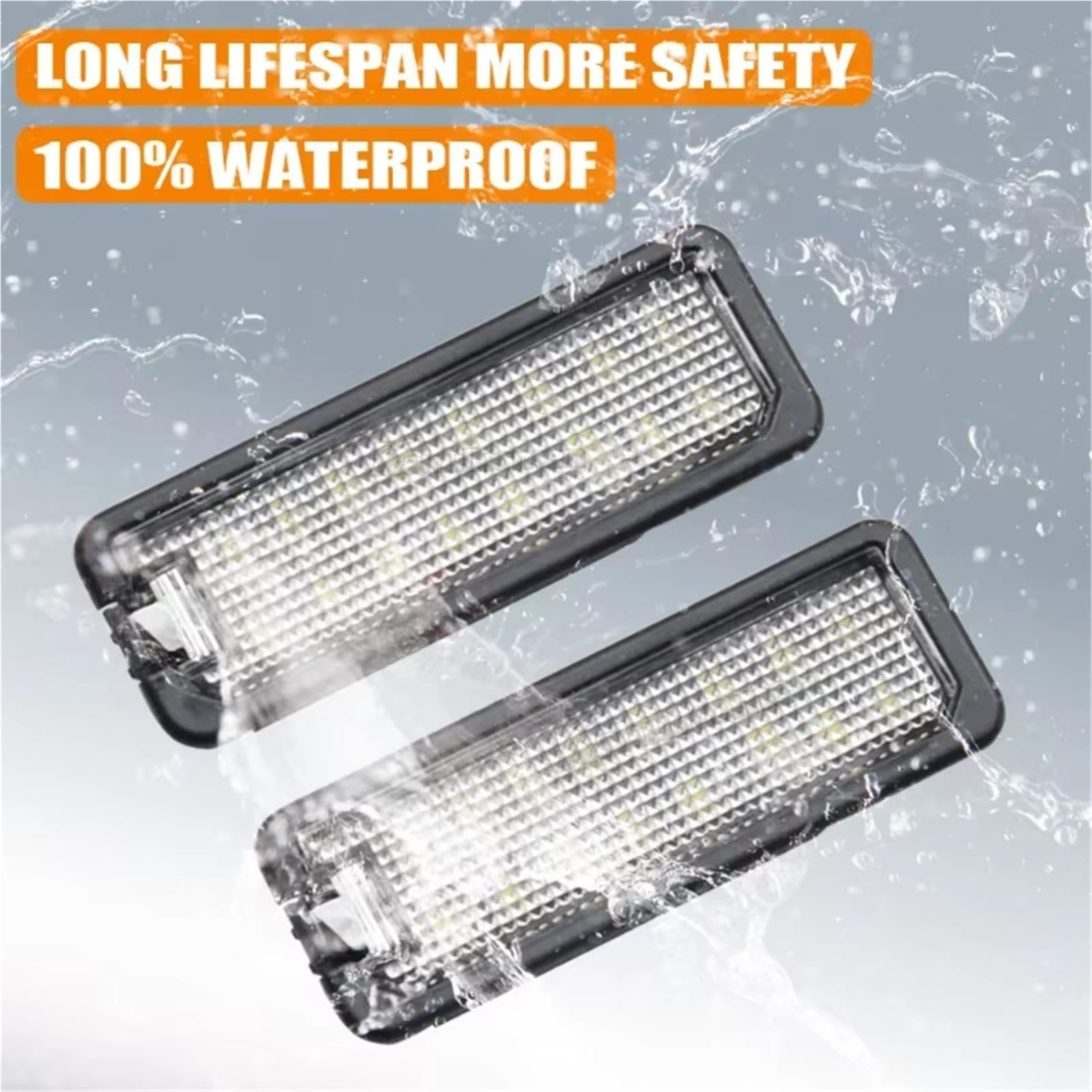 Lámpara Luz Matrícula Para Skoda Para Superb Para B6 2008-2011 2x12V LED Blanco Luz De Matrícula Montaje Lámpara En Forma Número