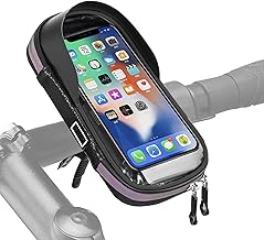 Bicycle Mobile Phone Holder Waterproof Mobile Phone Case Bicycle with Rain Cover, 360° Rotatable Mobile Phone Holder Motorcycle Waterproof for Smartphones up to 7 Inch for Mountain Bikes