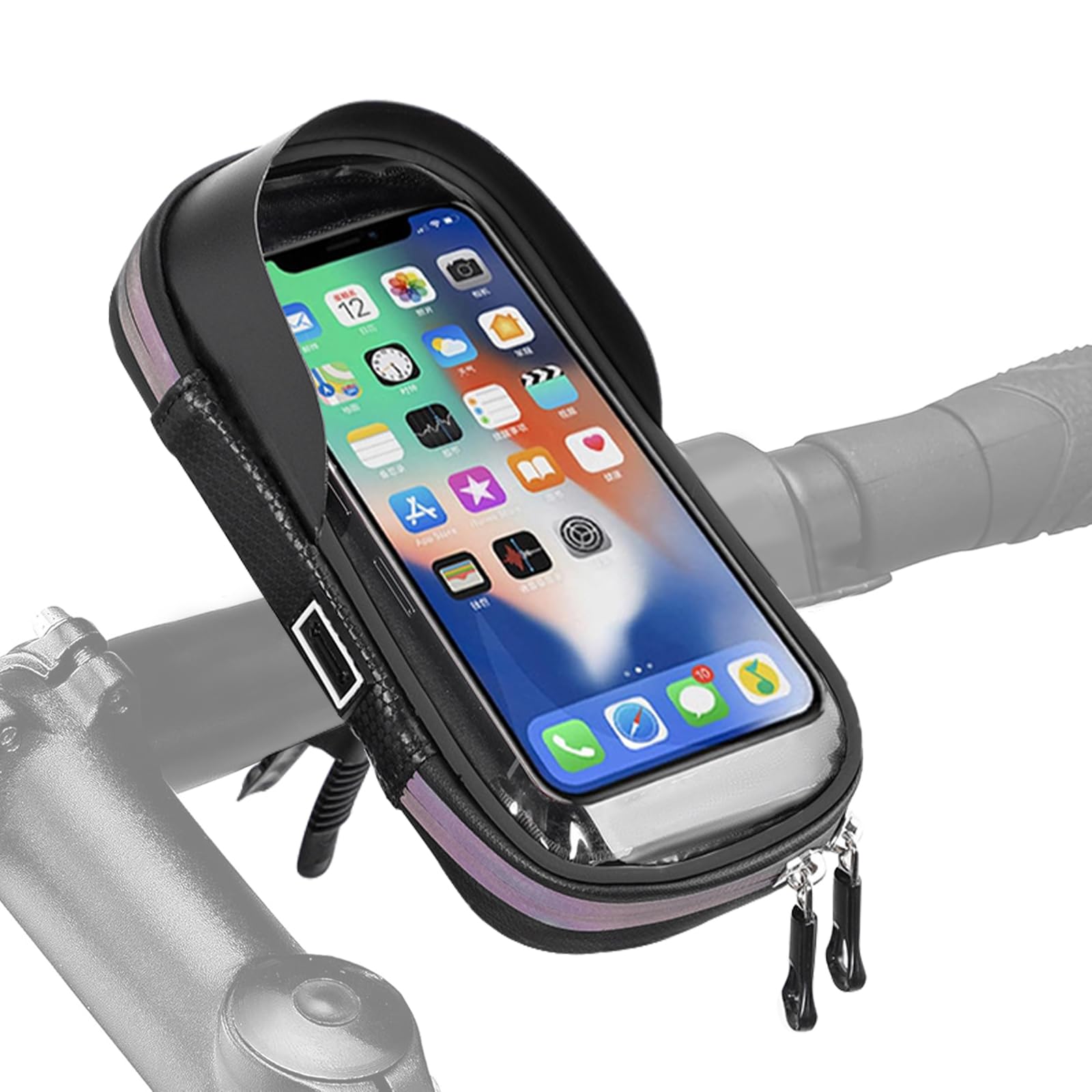 Uchwyt telefon, wodoszczelny pokrowiec na smartfon, rower z osłoną przeciwdeszczową, obracany uchwyt na telefon 360°, motocykl, wodoszczelny