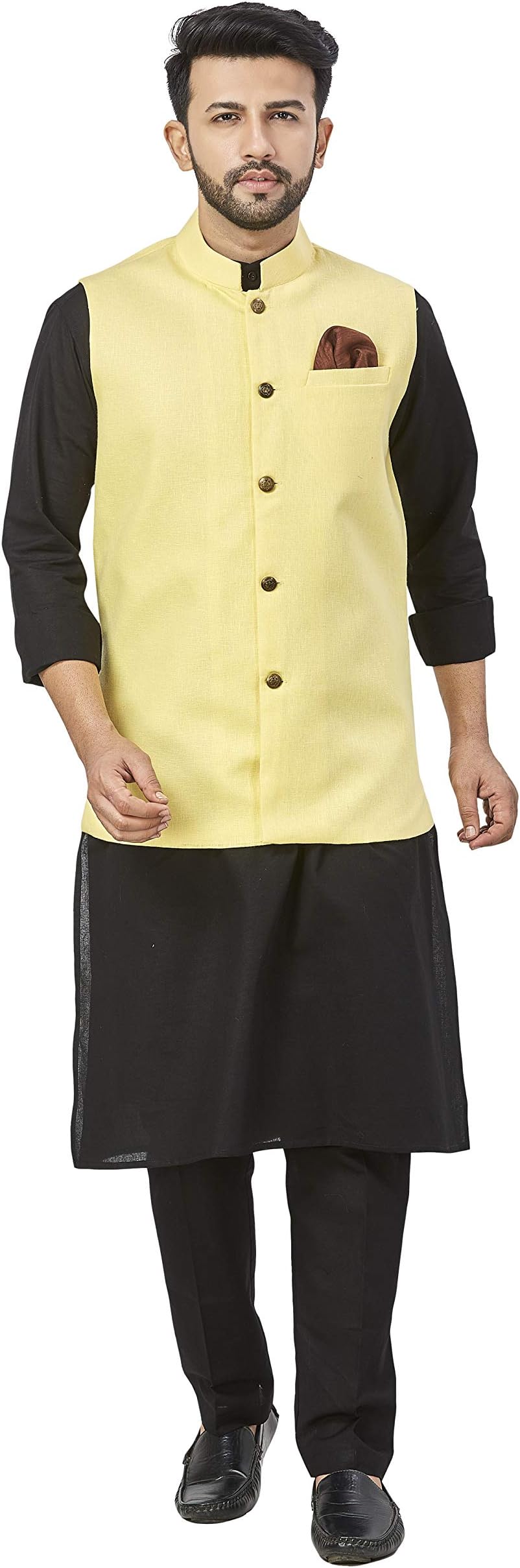 BE ACTIVE Mens Nehru Jacket For Men|| Linen Waistcoat for Ocassion|| Mens Nehru Jacket